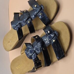 Vionic Radia Navy Blue Wedges Sandal